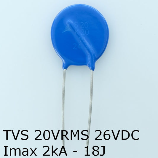 S20K20 Varistance TVS 20V 26V 20mm 10% pas10 Epcos