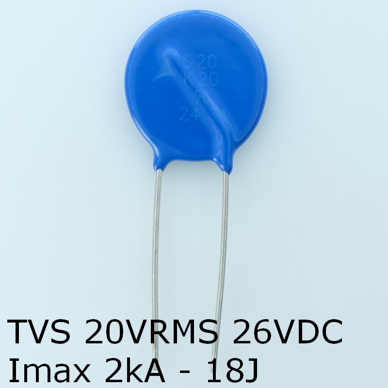 S20K20 Varistance TVS 20V 26V 20mm 10% pas10 Epcos