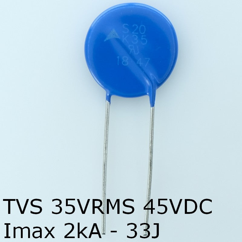 S20K35 Varistance TVS 35V 45V 20mm 10% pas10 Epcos