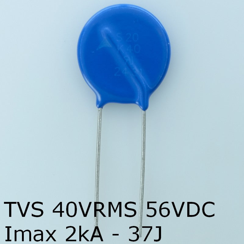 S20K40 Varistance TVS 40V 56V 20mm 10% pas10 Epcos