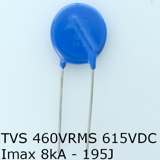 S20K460 Varistance TVS 460V 615V 20mm 10% pas10 Epcos