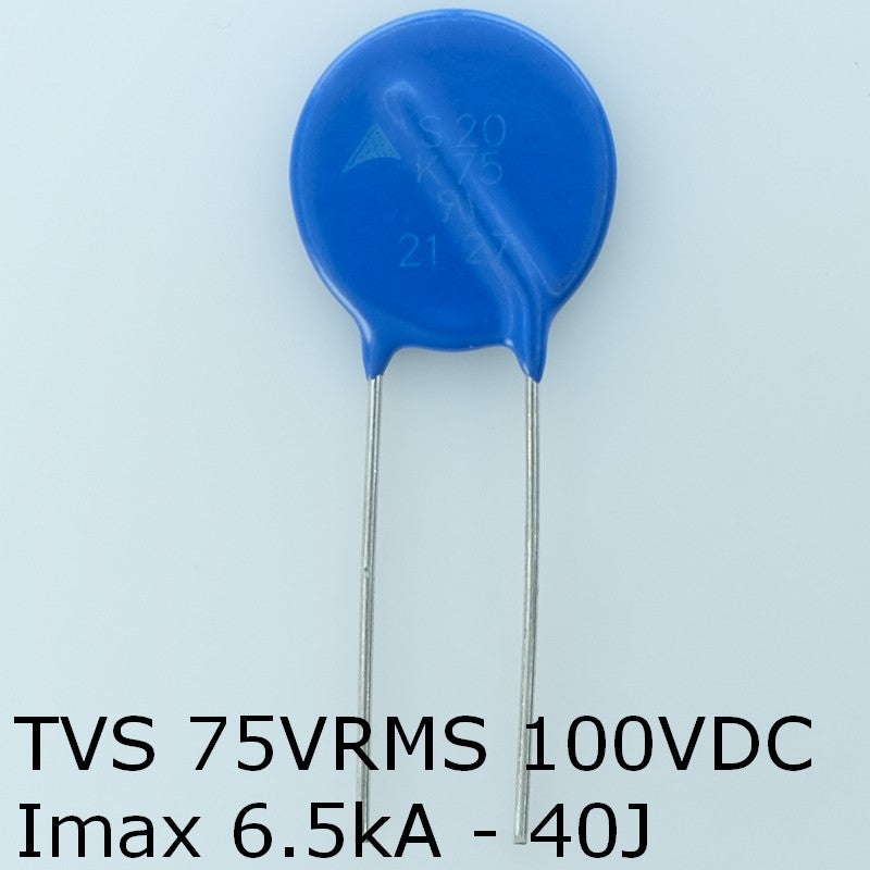 S20K75 Varistance TVS 75V 100V 20mm 10% pas10 Epcos