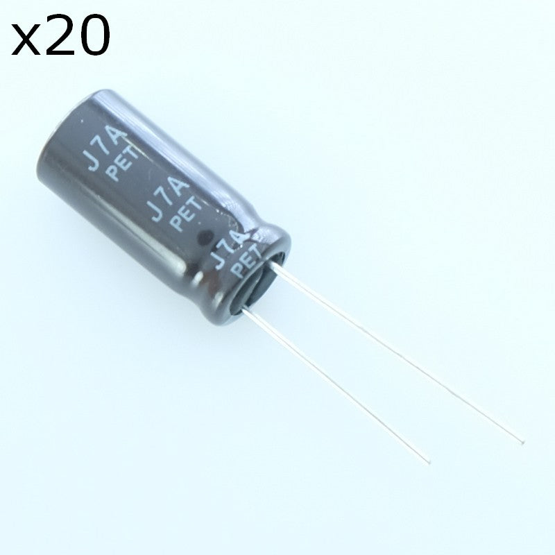 Condensateur 1000µF 6V3 electrolytique 8x11.5mm pas3.5 105° RD Samwha - Distri-Compo