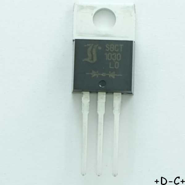 SBCT1030 Diode Schottky 10A 30V TO-220AB Diotec - Distri-Compo