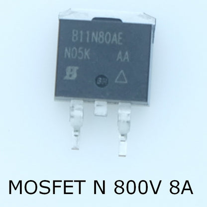 SIHB11N80AE Transistor MOSFET N-CH 800V 8A D2PAK Vishay