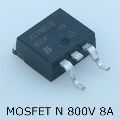 SIHB11N80AE Transistor MOSFET N-CH 800V 8A D2PAK Vishay