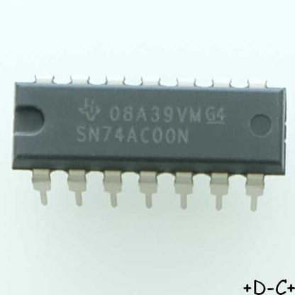 SN74AC00N Quad 2-input nand gate DIP-14 Texas RoHS