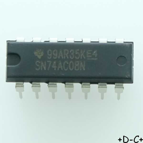 SN74AC08N Quad 2-Input and gate DIP-14 Texas