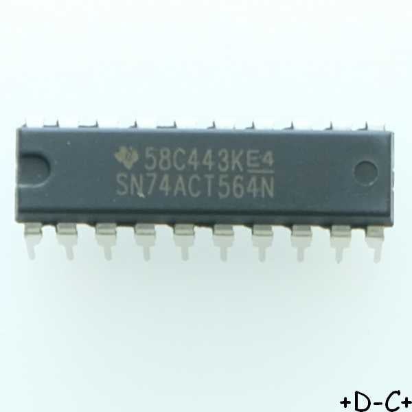 SN74ACT564N Flip Flop D-Type Bus Interface DIP-20 Texas RoHS - Distri-Compo