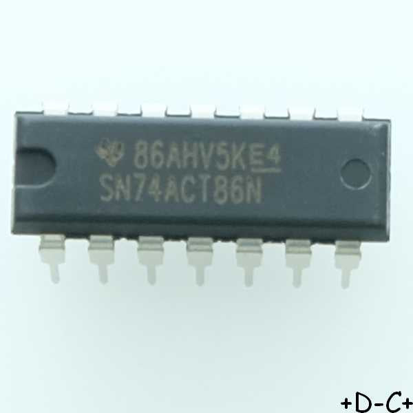 SN74ACT86N XOR Gate 4-Element 2-IN DIP-14 Texas
