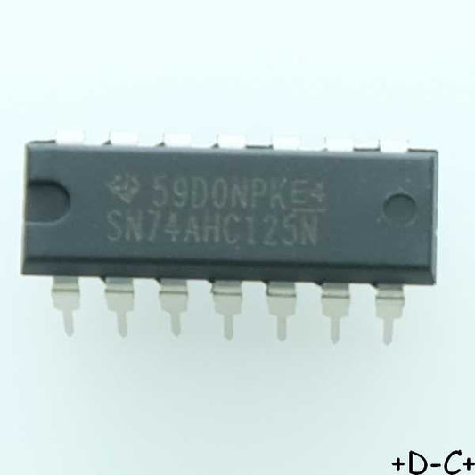 SN74AHC125N Buffer/Line Driver 4-CH Non-Inverting PDIP-14 Texas RoHS