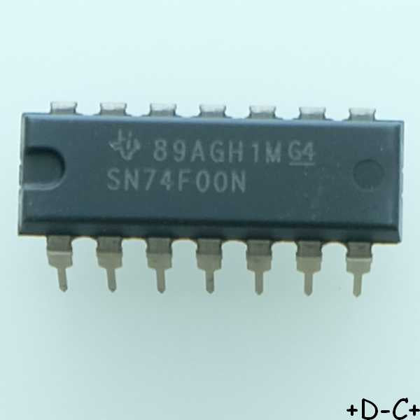 SN74F00N Quad 2-input positive-NAND gates DIP-14 Texas