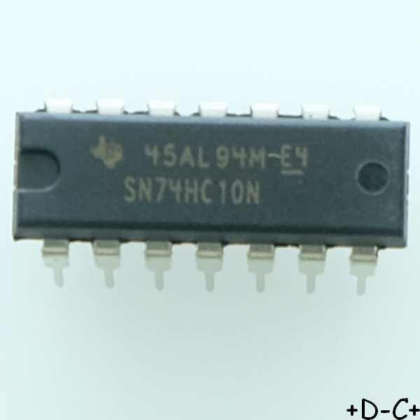 SN74HC10N Triple 3-Input Positive-NAND Gates DIP-14 Texas RoHS