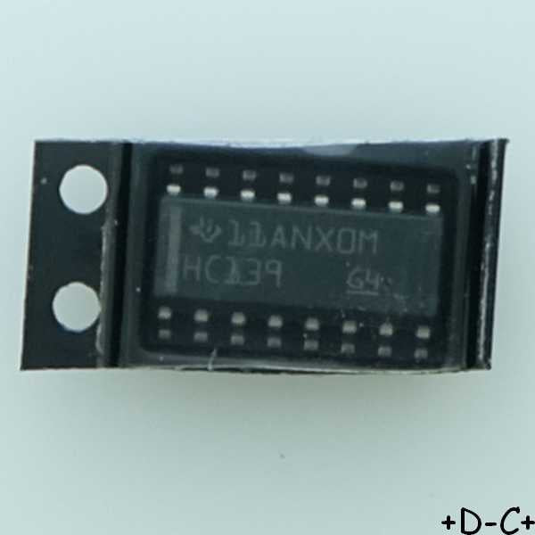 SN74HC139DR Double décodeur démultiplexeur SO-16 Texas Instruments