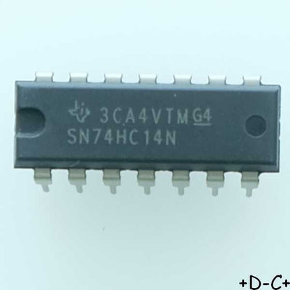 SN74HC14N Hex Schmitt-Trigger Inverters DIP-14 Texas RoHS