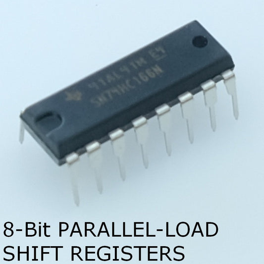SN74HC166N 8-Bit Parallel-Load Shift Registers DIP-16 Texas Instruments