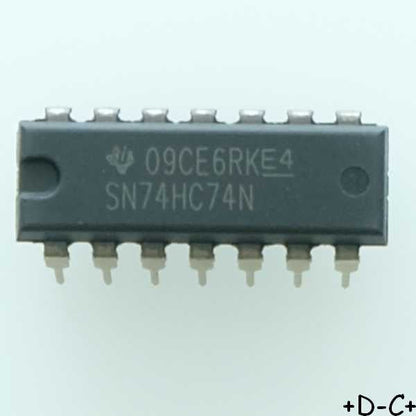 SN74HC74N Dual D-Type Positive-Edge-Triggered Flip-Flops DIP-14 Texas RoHS