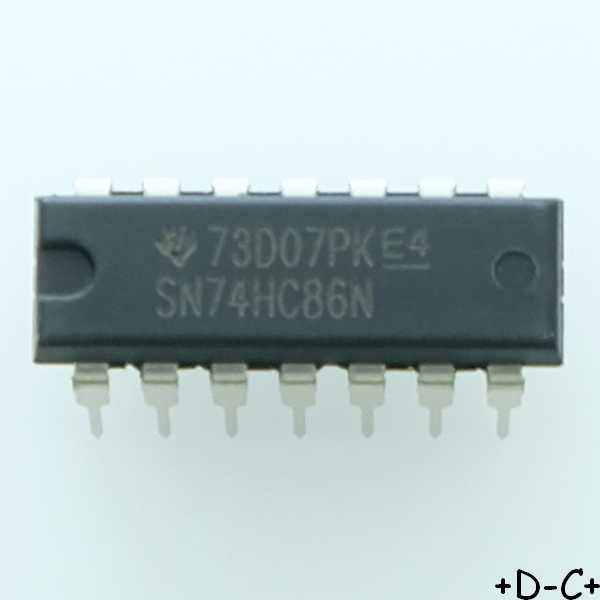 SN74HC86N Quadruple 2-Input Exclusive-OR Gates DIP-14 Texas