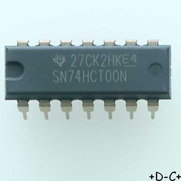 SN74HCT00N Quadruple 2-Input Positive-NAND Gates DIP-14 Texas RoHS