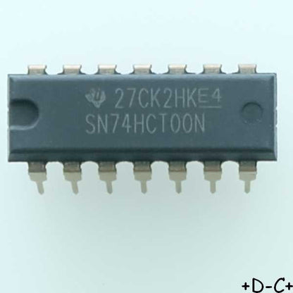 SN74HCT00N Quadruple 2-Input Positive-NAND Gates DIP-14 Texas RoHS