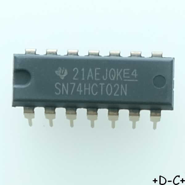 SN74HCT02N Quadruple 2-Input Positive-NOR Gates DIP-14 Texas RoHS