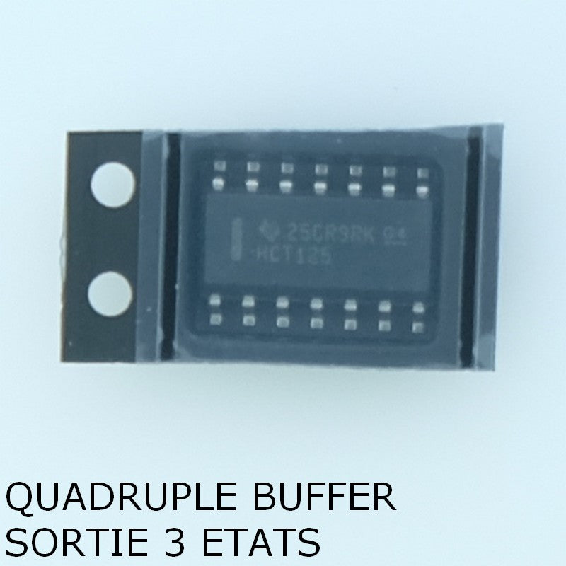 SN74HCT125D Quadruple buffer à sortie 3 états SO-14 Texas Instruments