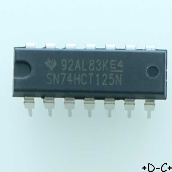 SN74HCT125N Quadruple Bus Buffer Gates DIP-14 Texas RoHS