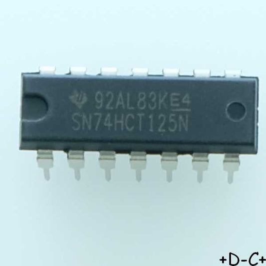 SN74HCT125N Quadruple Bus Buffer Gates DIP-14 Texas RoHS