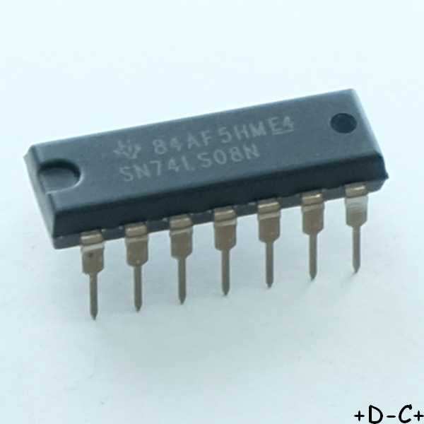SN74LS08N Quadruple 2-Input Positive-AND Gates DIP-14 Texas