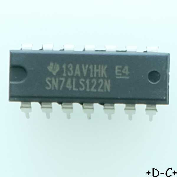 SN74LS122N Retriggerable monostable multivibrator DIP-14 TEXAS