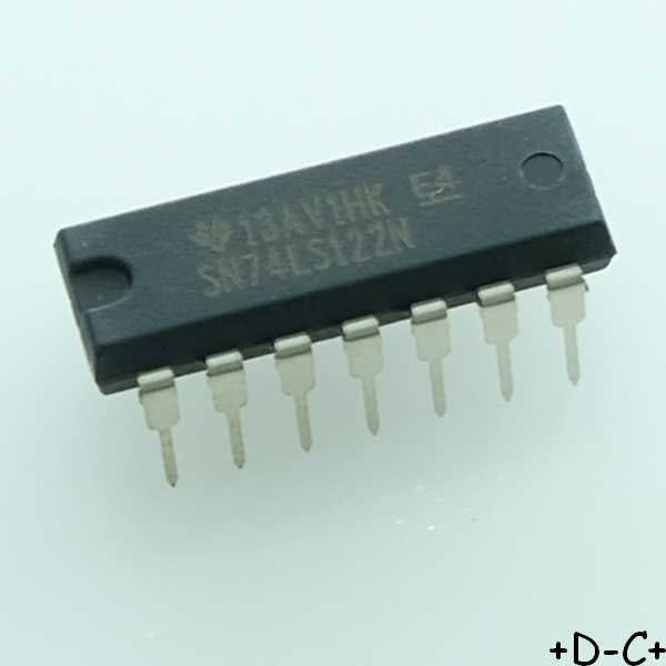 SN74LS122N Retriggerable monostable multivibrator DIP-14 TEXAS