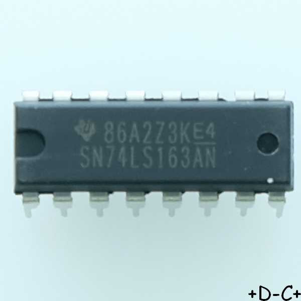 SN74LS163AN SYNCHRONOUS 4-BIT DIP-16 TEXAS