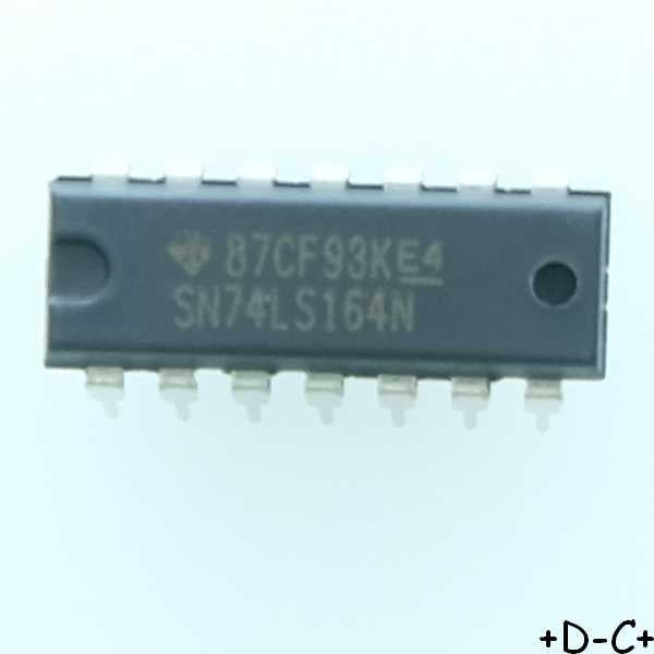 SN74LS164N Registre d‚calage 8 bits DIP-14 Texas - Distri-Compo