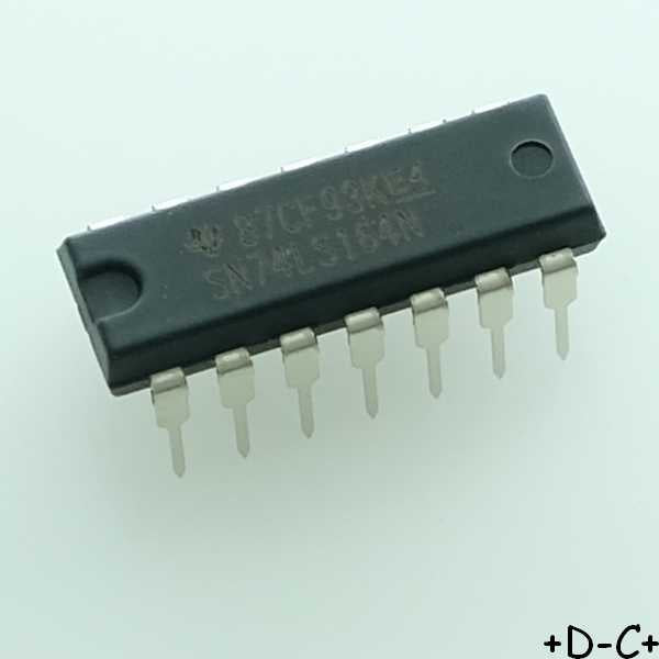 SN74LS164N Registre d‚calage 8 bits DIP-14 Texas - Distri-Compo