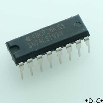 SN74LS193N Synchronous 4-Bit Up/Down Binary DIP-16 Texas