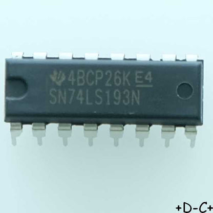 SN74LS193N Synchronous 4-Bit Up/Down Binary DIP-16 Texas