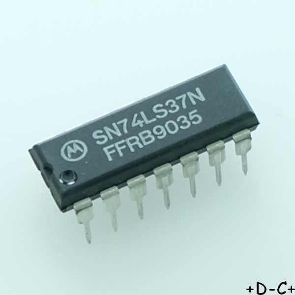 SN74LS37N quad 2-input NAND gate DIP-14 Motorola