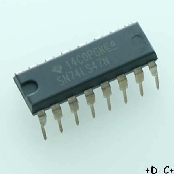 SN74LS47N BCD-to-Seven-Segment Decoders/Drivers DIP-16 Texas Rohs