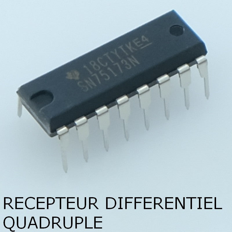 SN75173N Quadruple Differential Line Receiver DIP-16 Texas - Distri-Compo
