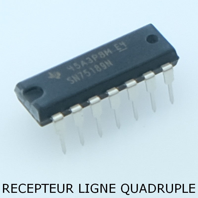 SN75189N Quadruple Line Receiver RS232 DIP-14 Texas - Distri-Compo