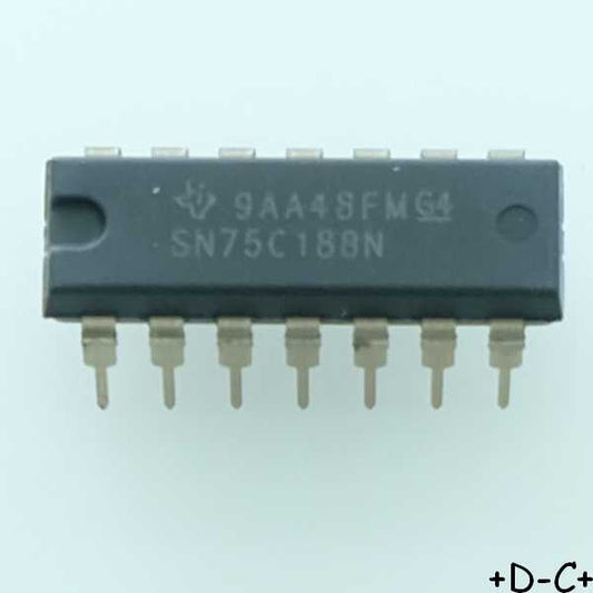 SN75C188N Quad Transmitter RS-232 DIP-14 Texas RoHS