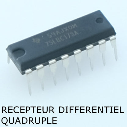 SN75LBC173AN Quad receiver RS-422/RS-485 DIP-16 Texas - Distri-Compo
