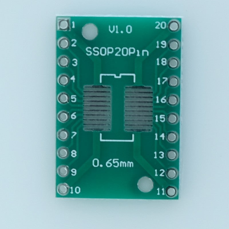 PCB SOP-20 Vers DIP-20 avec Barrette de contacts au pas de 2.54mm