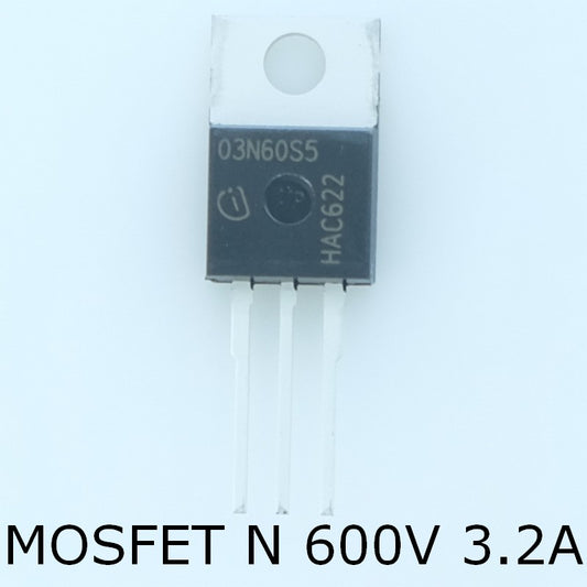 SPP03N60S5XKSA1 Transistor MOSFET N-CH 600V 3.2A TO-220AB Infineon - Distri-Compo