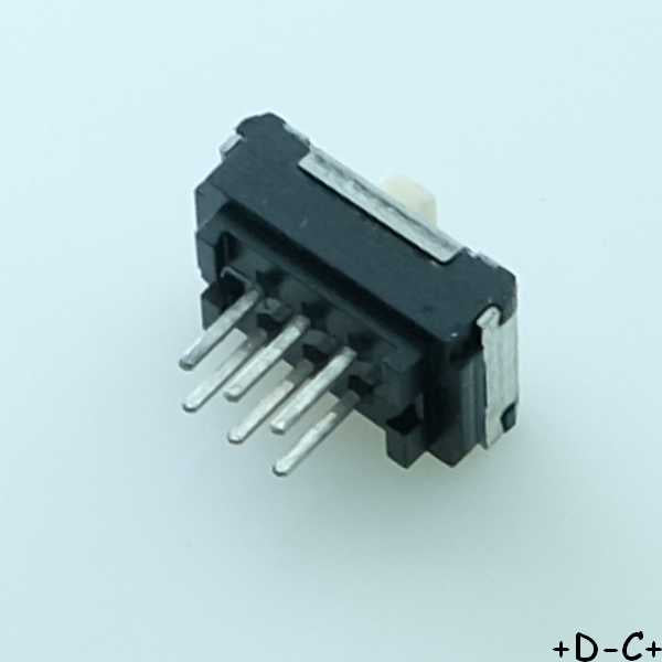 SSSS922000 Commuateur coulissant DPDT 100mA 12VDC 10.000C Alps Electric