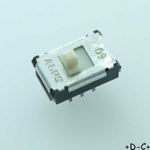 SSSS922000 Commuateur coulissant DPDT 100mA 12VDC 10.000C Alps Electric