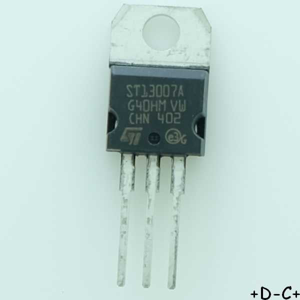 ST13007A Transistor BJT NPN 400V 8A 80W TO-220AB STM