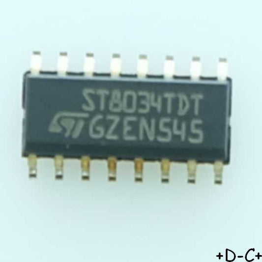 ST8034TDT 16-pin smartcard interfaces SO-16 STM RoHS