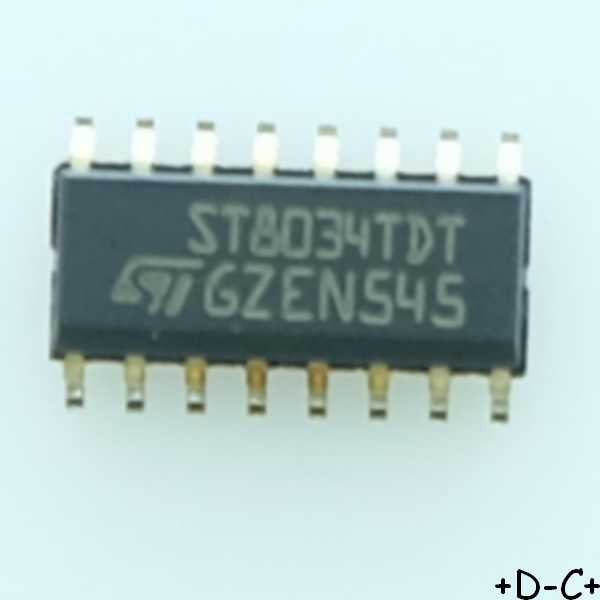 ST8034TDT 16-pin smartcard interfaces SO-16 STM - Distri-Compo