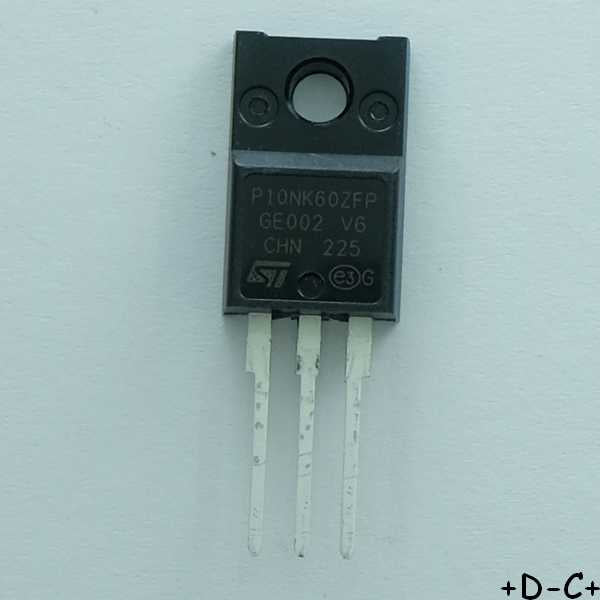 STP10NK60ZFP Transistor Mosfet N 600V 10A 0.65ohm TO-220FP STM